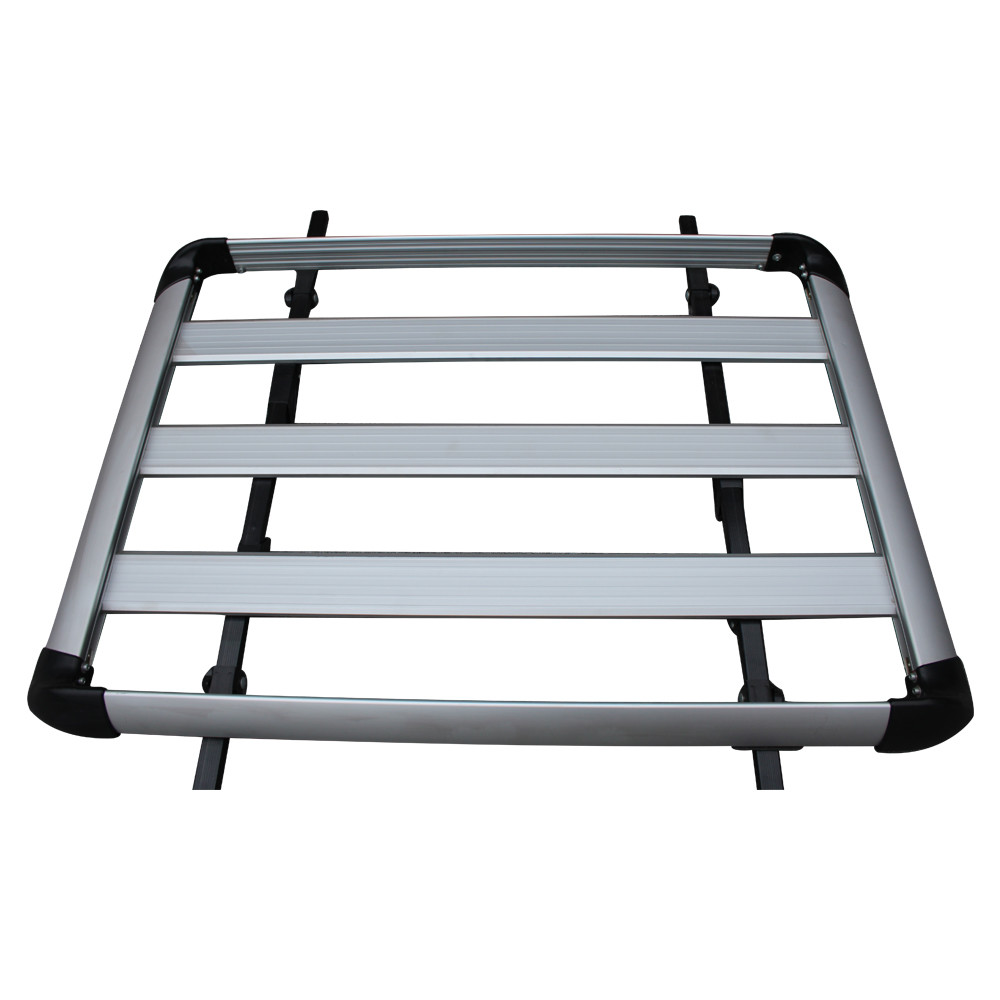 127*96cm 50*37 Inch Car Roof Rack Aluminum Material Black / Silver Color