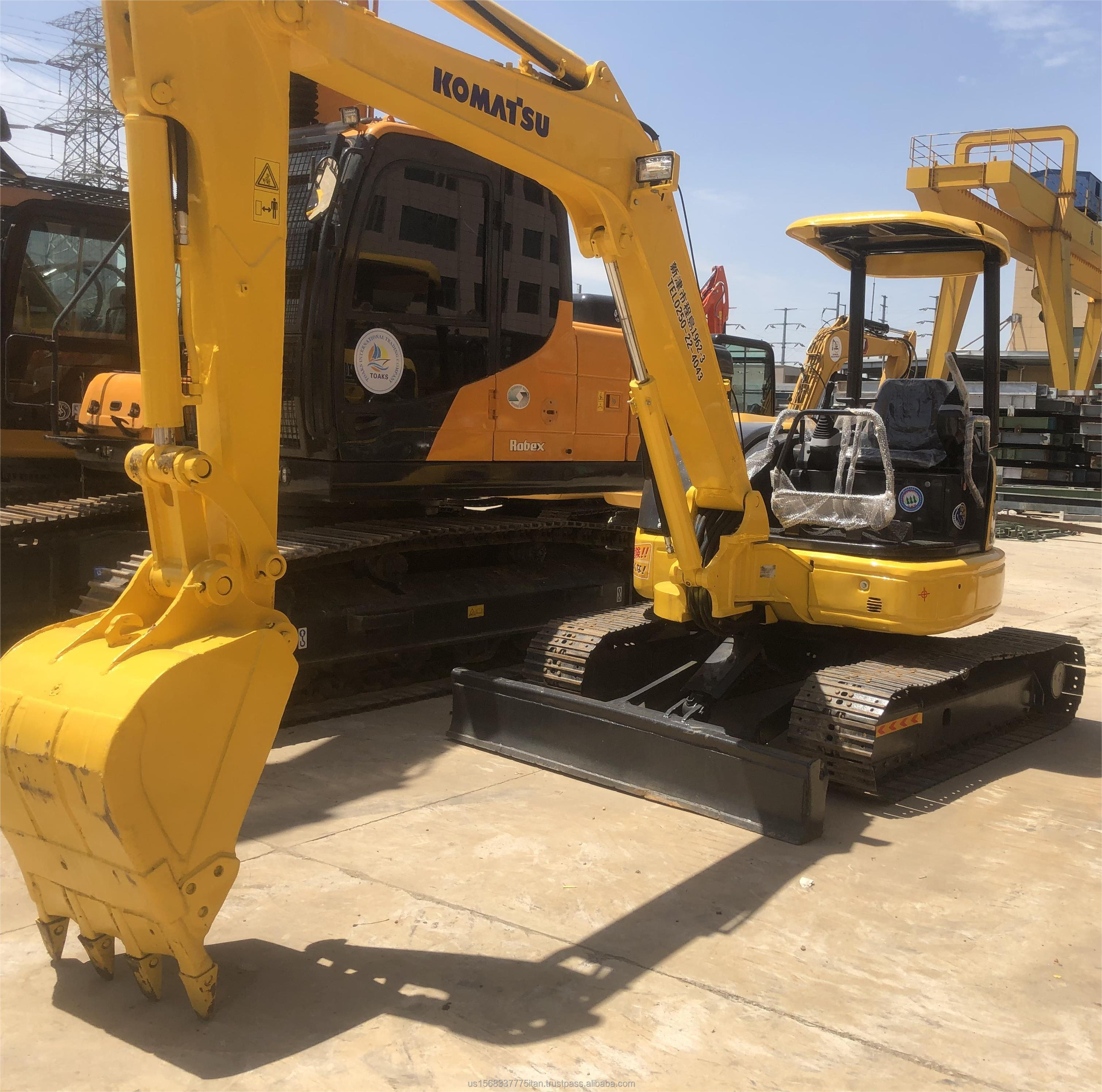 Komatsu PC50 Used Excavator Without Pilothouse Crawler Hydraulic 6TON Operating Weight
