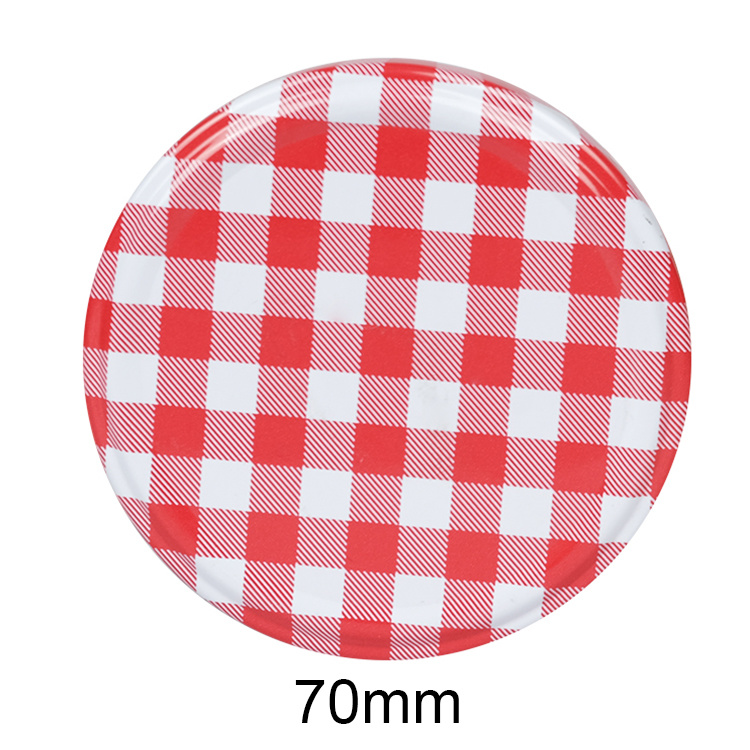 Free Sample 38mm 43mm 48mm 53mm 58mm 63mm 70mm 82mm Wide Mouth Tinplate Metal Lug Cap for Canning Jar