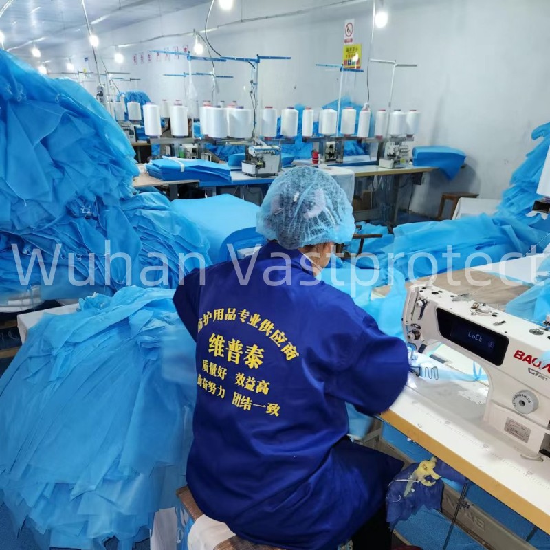 Yellow Chemical Disposable Coveralls Industrial Safety For Industrial Hazards Protection