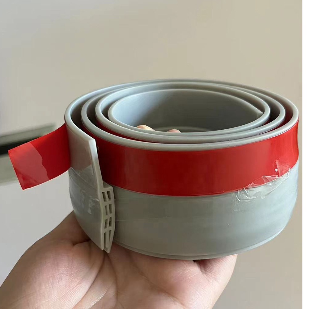 Brown TPE Door Draft Stopper for Under Door Bottom Seal Strip Home Weather Stripping