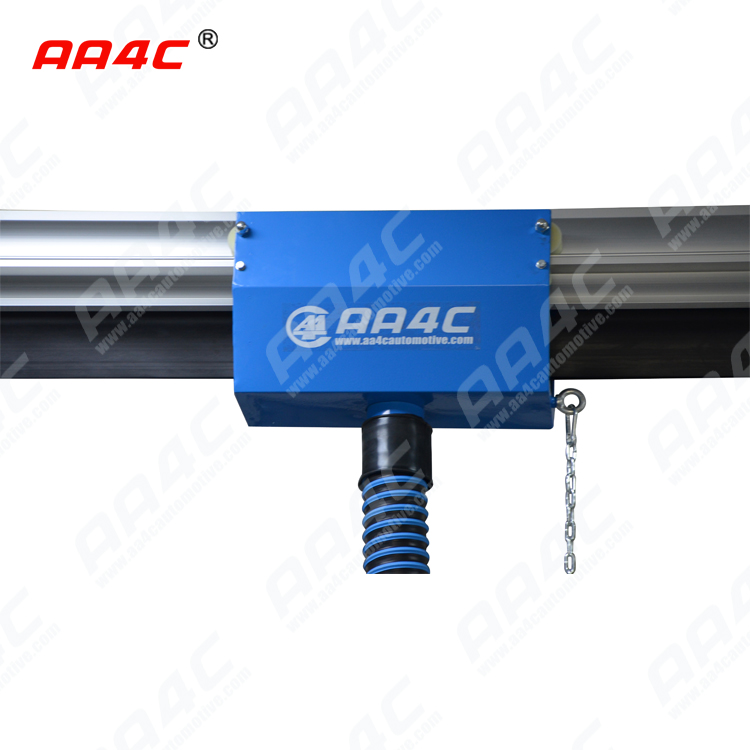 AA4C car exhaust extracting system auto vehicle exhaust sliding with rail control customize size