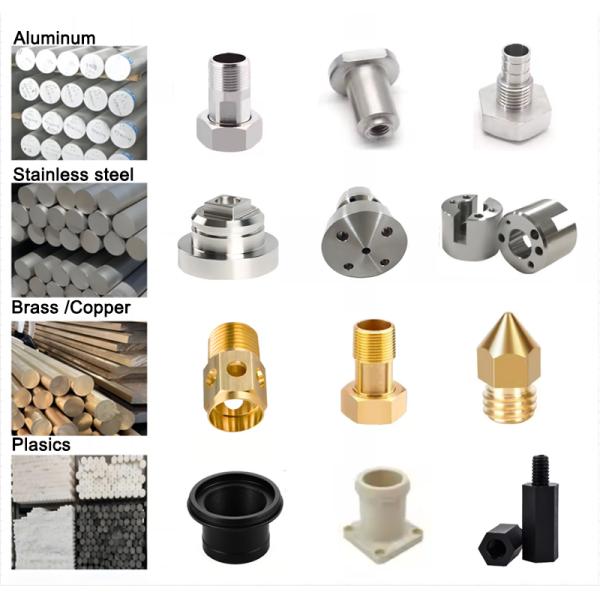 OEM Low Volume CNC Turning Aluminum Parts Brass CNC Turned Components Machining