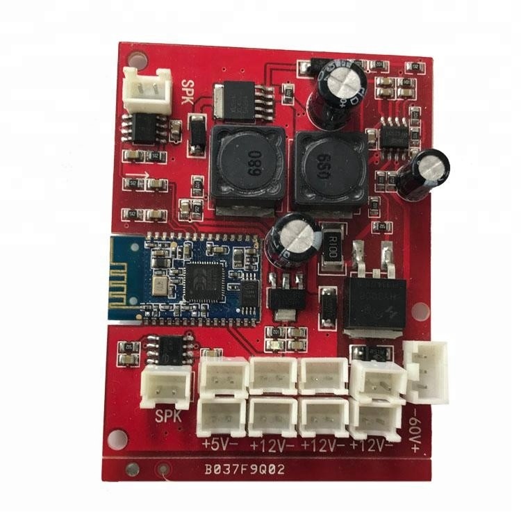Red Printed Circuit Board Assembly , PCBA Smt Pcb Assembly Service Immersion Silver