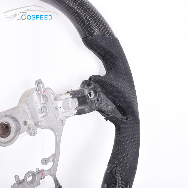 Toray Carbon Fiber Twill Toyota Leather Sports Steering Wheel 350mm Custom Color