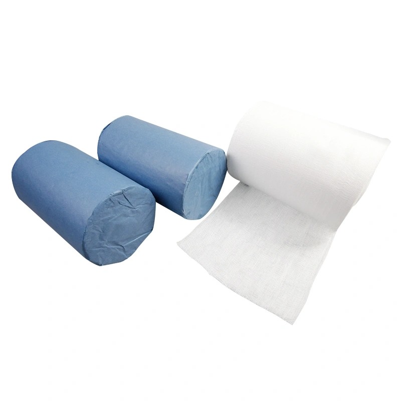 Customized Sizes Medical Absorbent 100% Hydrophile Gauze Bandage Cotton Gauze Roll