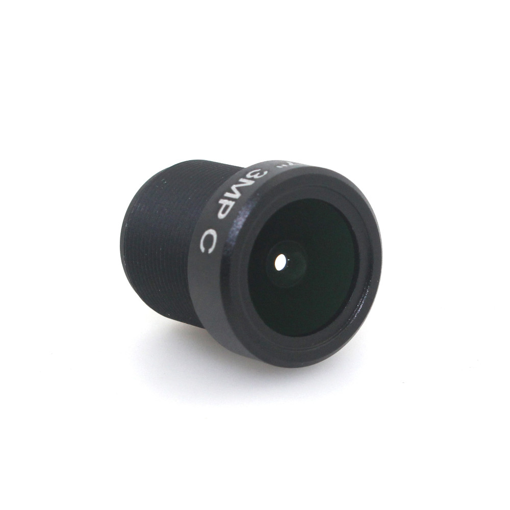 3MP 1/2.7" 2.8mm 120 Degrees Wide Angle View Fisheye CCTV IR Fixed Board Lens M12 MTV Mount Holder Support for Analog IP