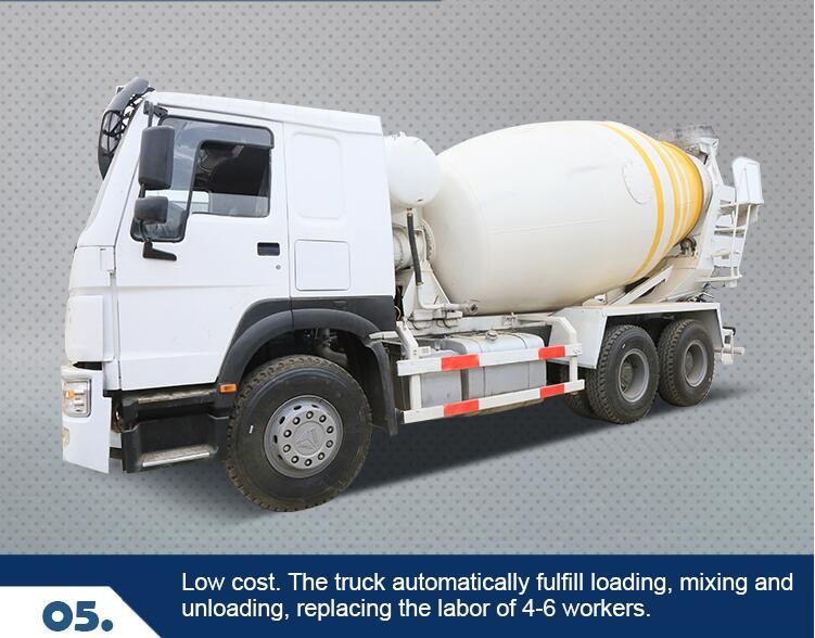 Hydraulic Pump Used Concrete Mixer Truck , 8cbm 10cbm Used Cement Mixer Truck