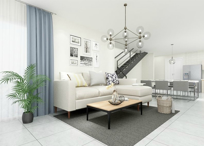 Two Story Modular Homes Prefab Villa Steel Frame House With Beautiful Decoration