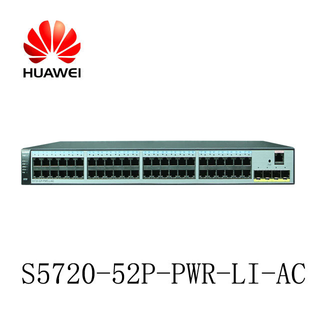 Huawei Switch S5720-52P-PWR-LI-AC 48 Ethernet 10/100/1000 Ports 4 Gig SFP PoE+