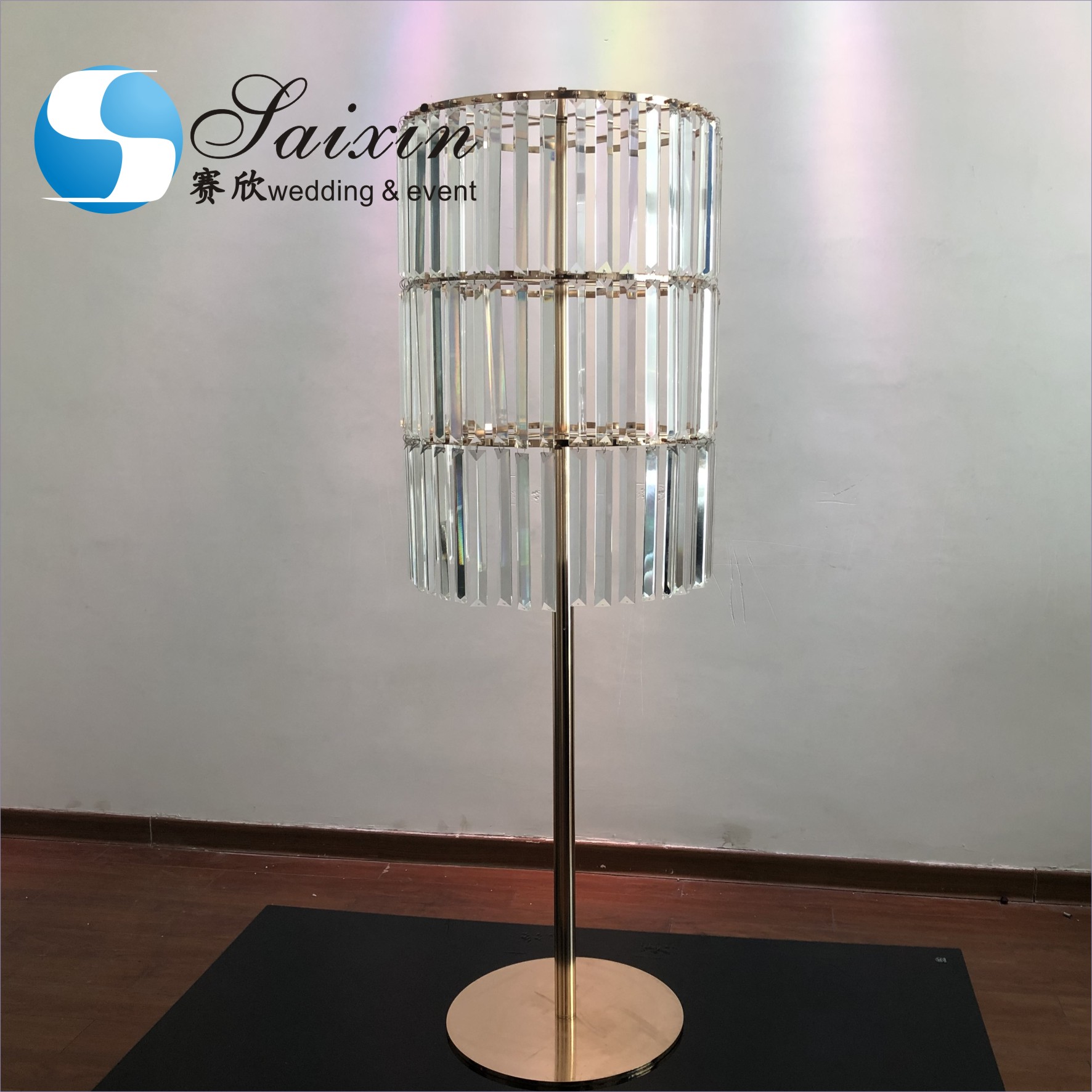 18 Arms Pendant Full Crystal Glass Pendant Chandelier Transparent Foot Candle Holder
