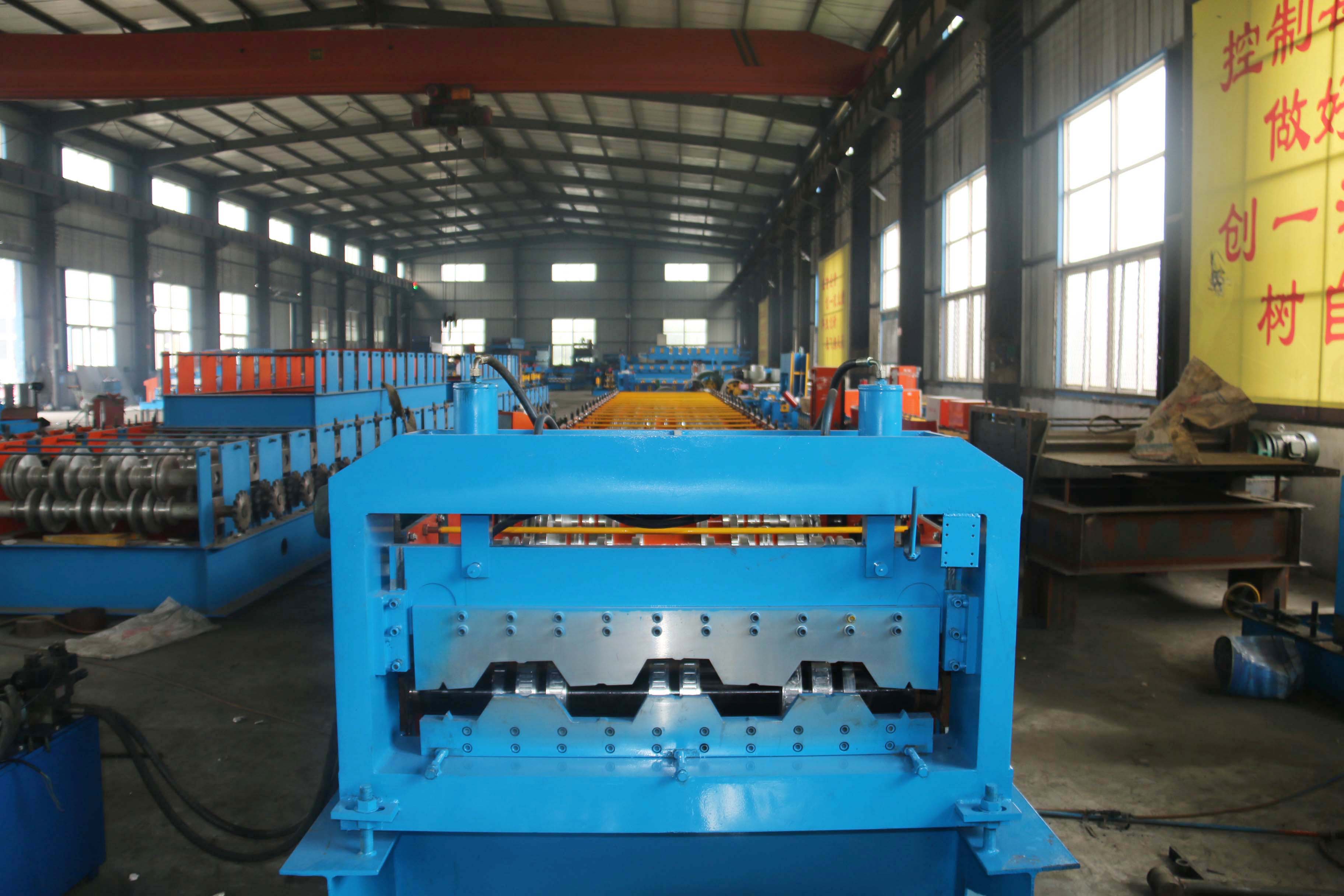 8T Tile Sheet Forming Machine 15KW For Steel Floor Deck