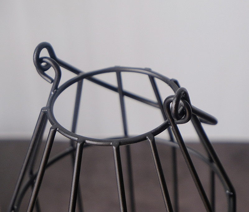 Farmhouse Style Candle Lanterns Bottle Design Iron ART Style Candle Holder For Home Decor