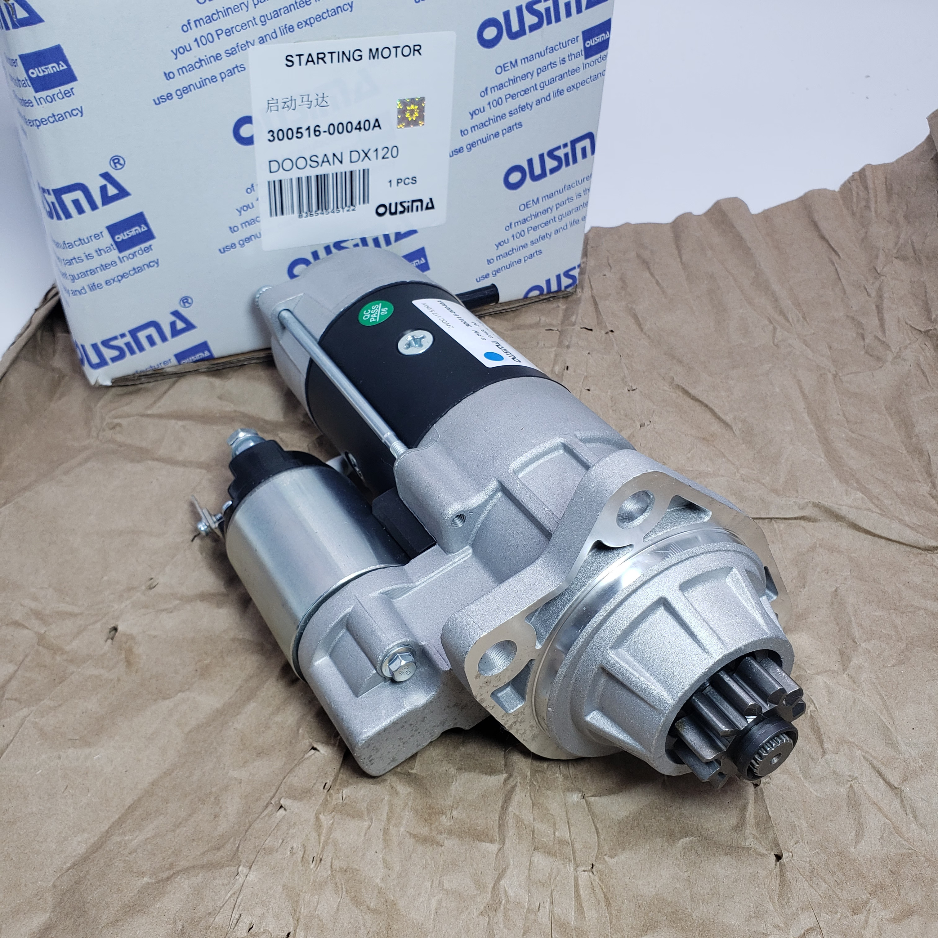 300516-00040A 24V 11T 5.0KW Excavator Starter Motor For DOOSAN DX120 Engine D34D