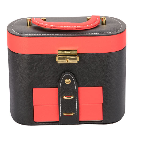 Luxury Velvet Foldable Leather Jewelry Box For Packaging / Storage Durable