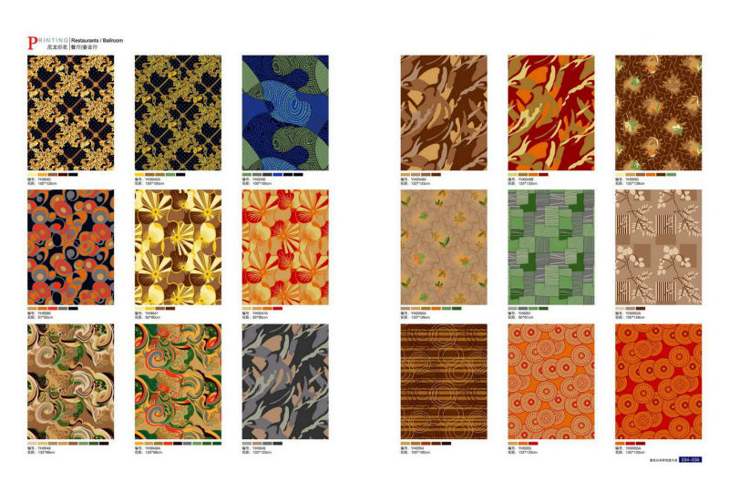 Nylon printed carpet for hotel,restaurant,casino made in China, rugs carpet