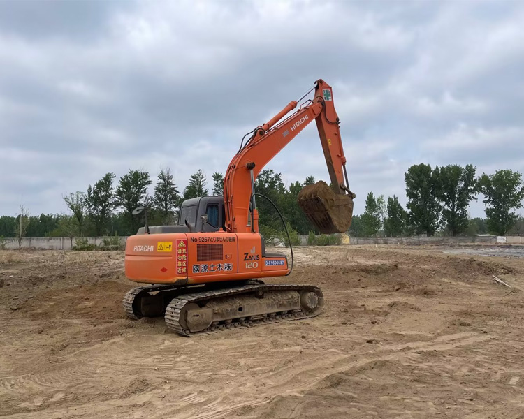 ZX120-6 used Hitachi Excavator With Original Rubber Track Hydraulic Valve