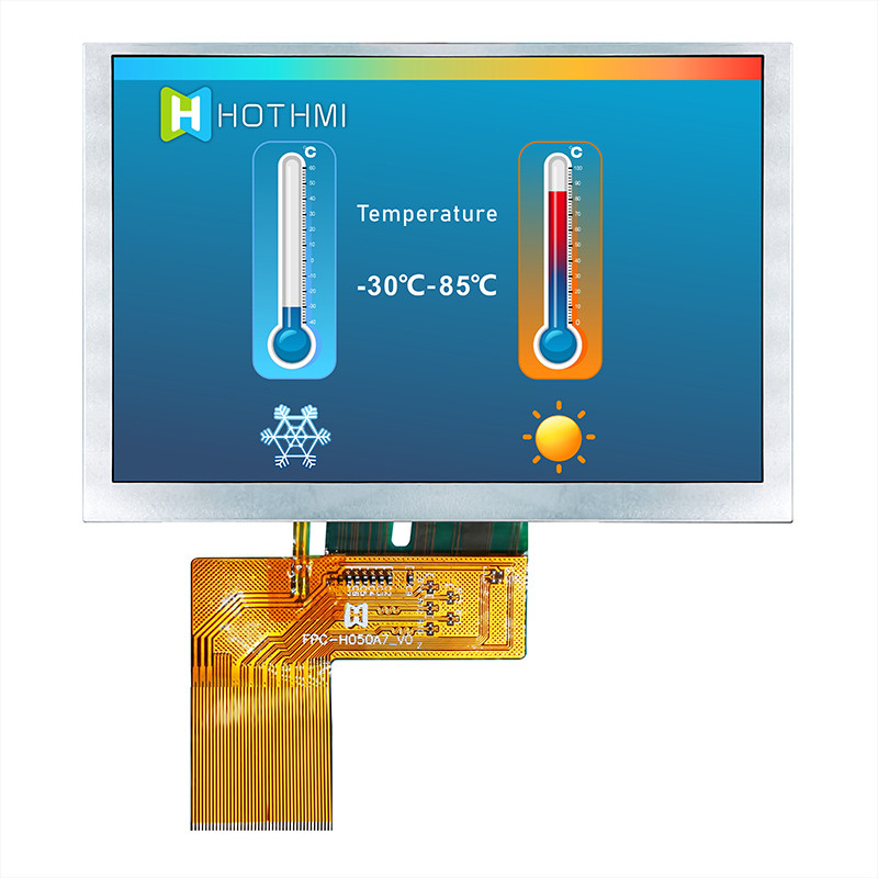 5.0 Inch 800x480 Display IPS Sunlight Readable Monitors TFT LCD Display Manufacturer