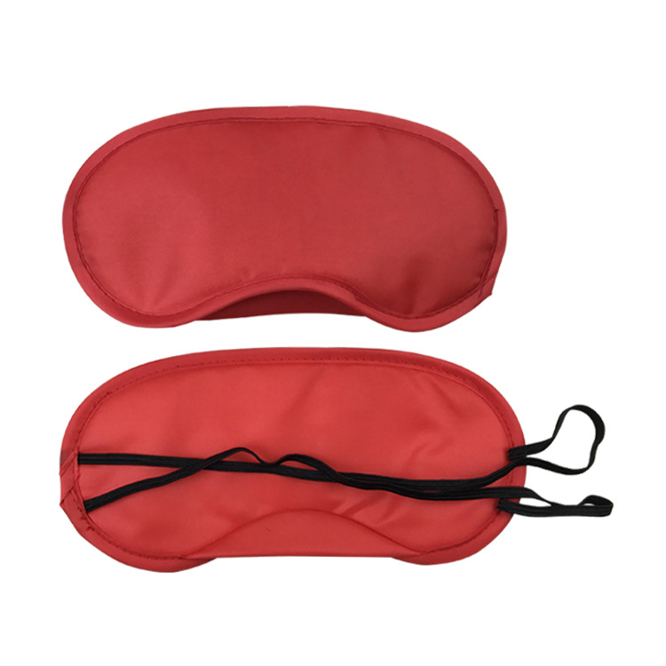 Polyester 3D Sleeping Eye Mask Silk Screen Imprint Blackout Eye Covers
