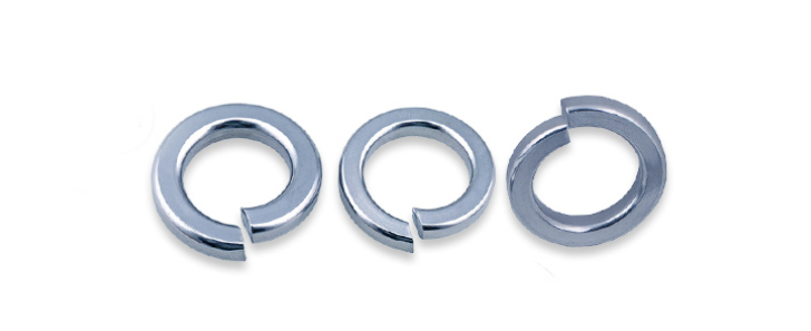 DIN127 Metric Blue-White Zinc Spring Lock Washers With Square Ends