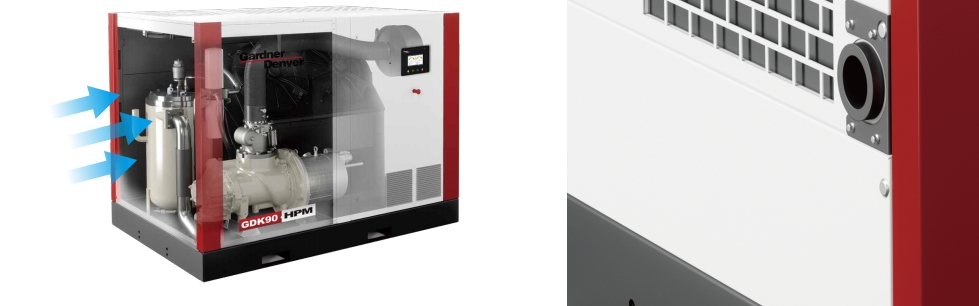 Universities Oil-Flooded Screw Air Compressor 90kw 110KW 132KW Gardner Denver Condition
