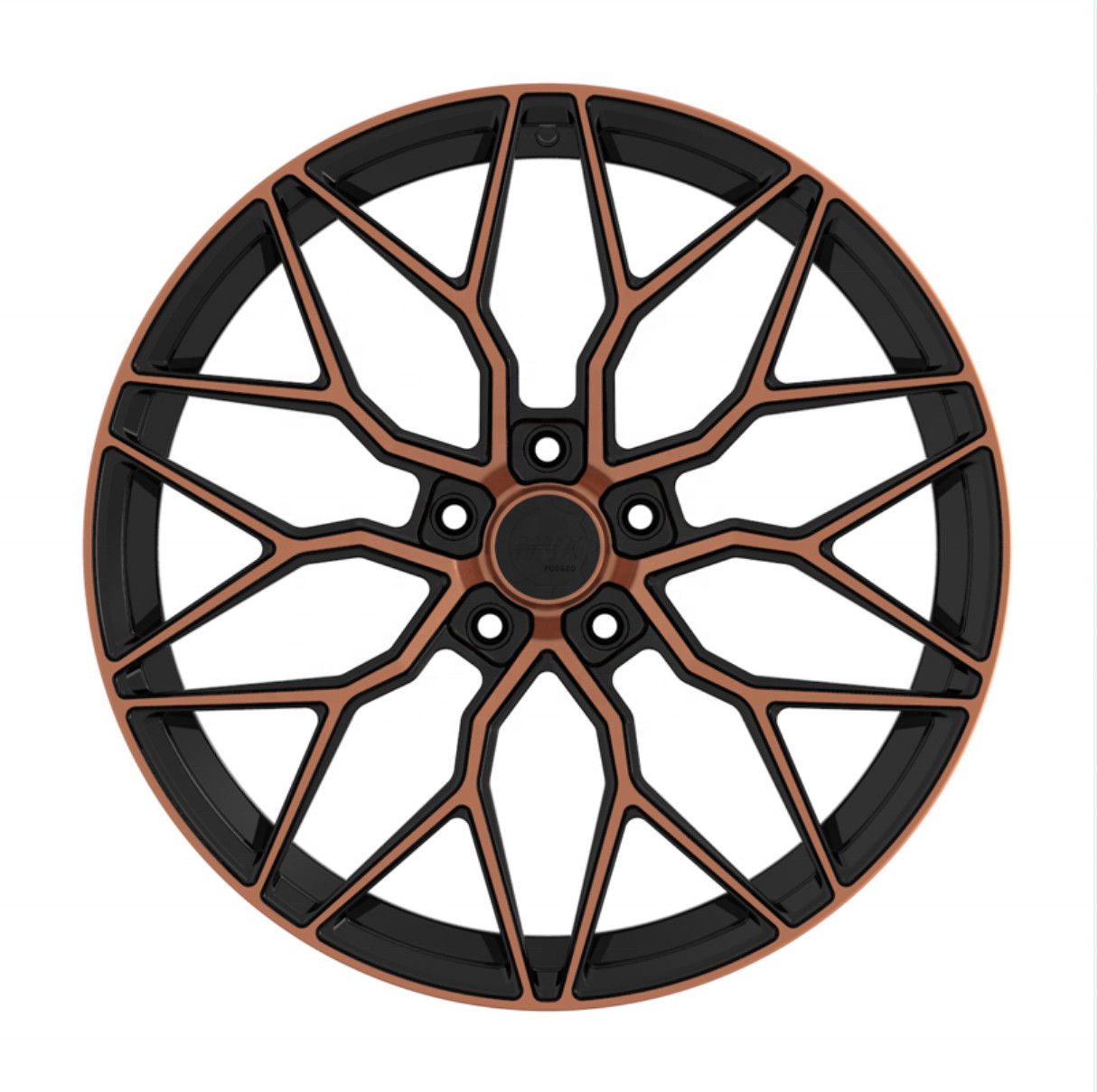 18 inches black Brown polish 5 * 112 aluminum alloy forged car wheels