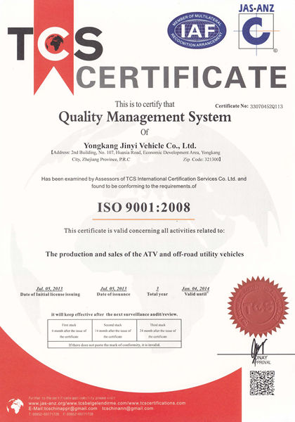 4 Storke CVT with Reverse 150cc UTV Buggy with Ce (JY-ATV020)