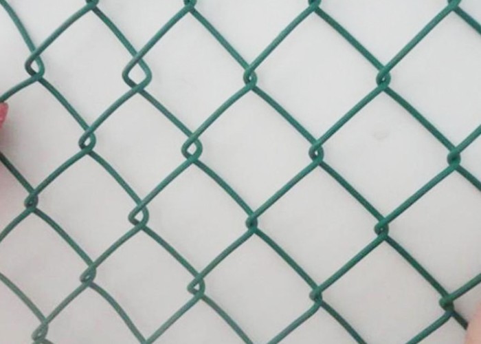 Diamond Wire Mesh Portable 1.0mm Chain Link Galvanized Fence 0.5m Height