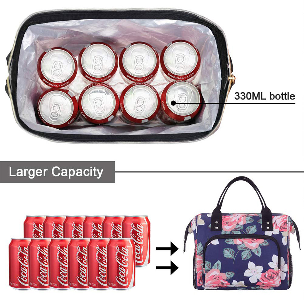 Thermal Insulated Leakproof Reusable Cooler Lunch Bags for Work Women