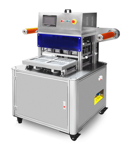 Automatic Modified Atmosphere Tray Sealing Machine For Plastic Box Bowl Cup