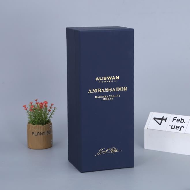 Champagne 1357g Cardboard Wine Box Packaging With Insert