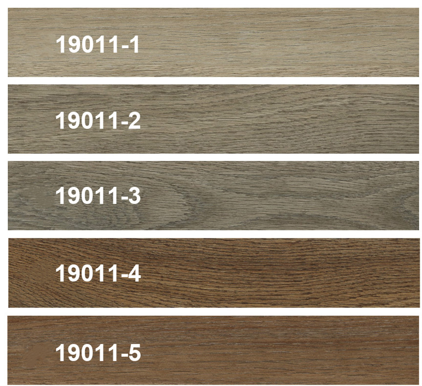 GKBM FT-W19011 Eco-friendly Click Waterproof Fireproof Thin Brown Oak Grain Stone Composite Vinyl SPC Flooring