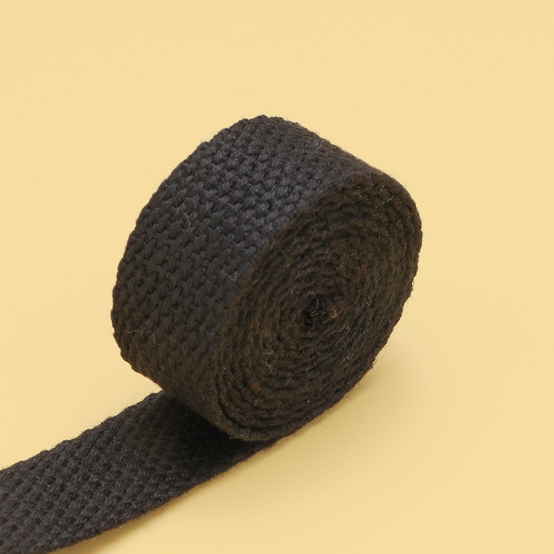 20mm-50mm Thickened Polyester Cotton Webbing School Bag Backpack Handbag Canvas Strap Solid Color Plain Weave Strap