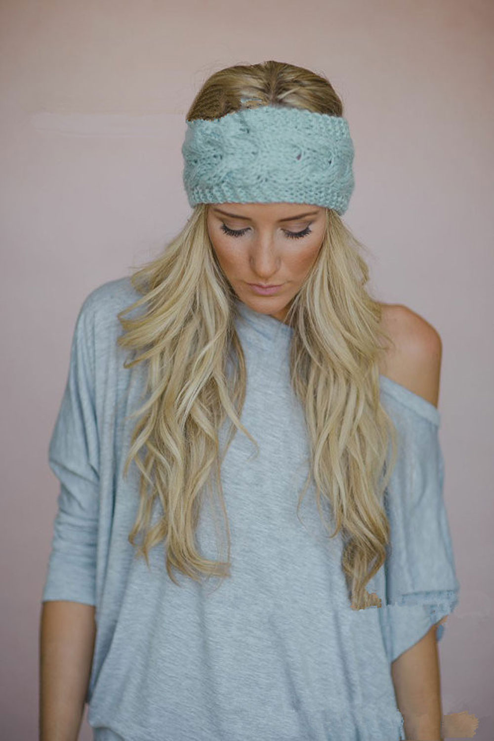 Cute Crochet Headbands Hair Head Band Bow Kid Baby Girl Accessories Knitted Headwrap Hair Band Fashion Knotted Crochet