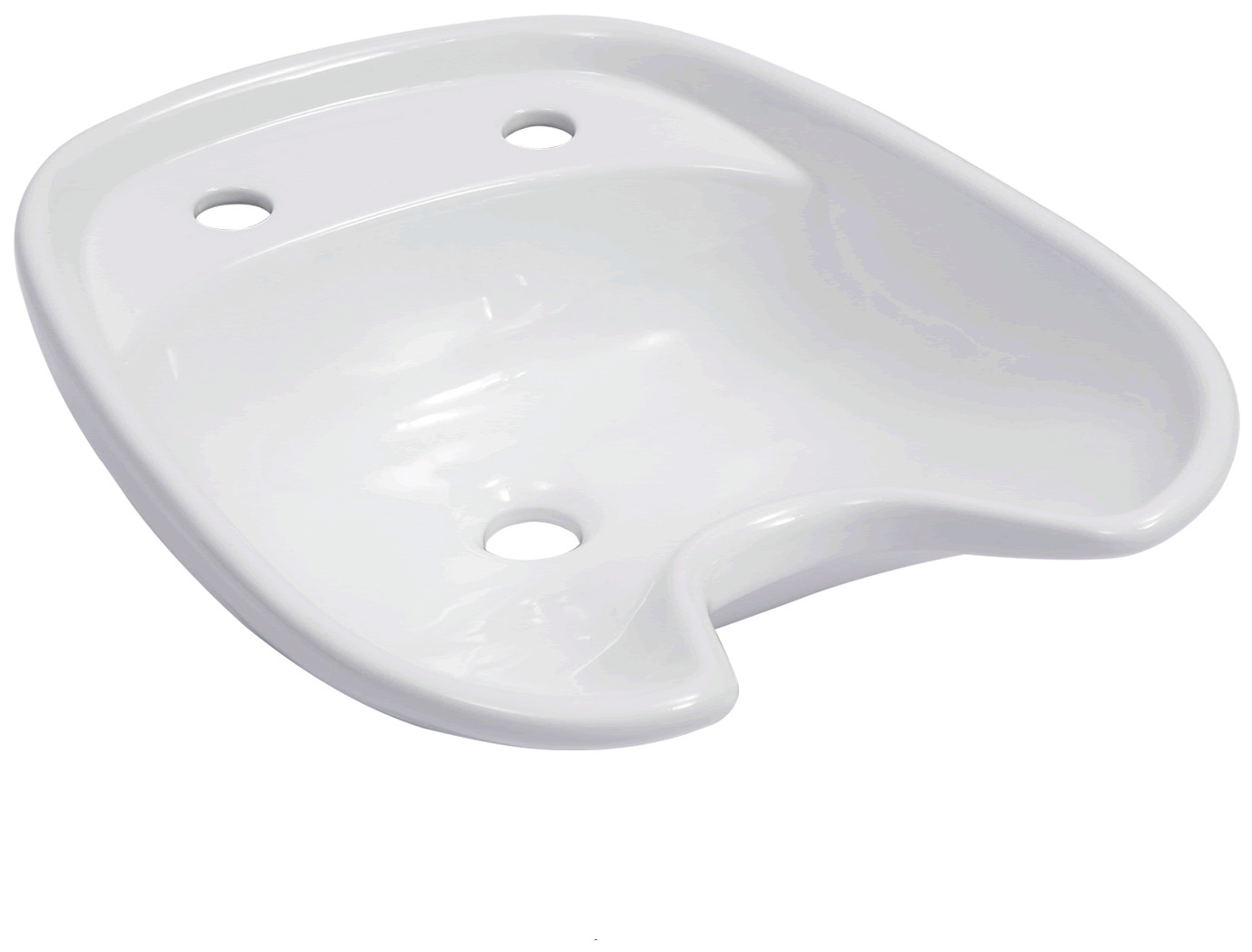 Ceramic Salon Equipment Parts Hair Salon Shampoo Bowls Smooth Surface