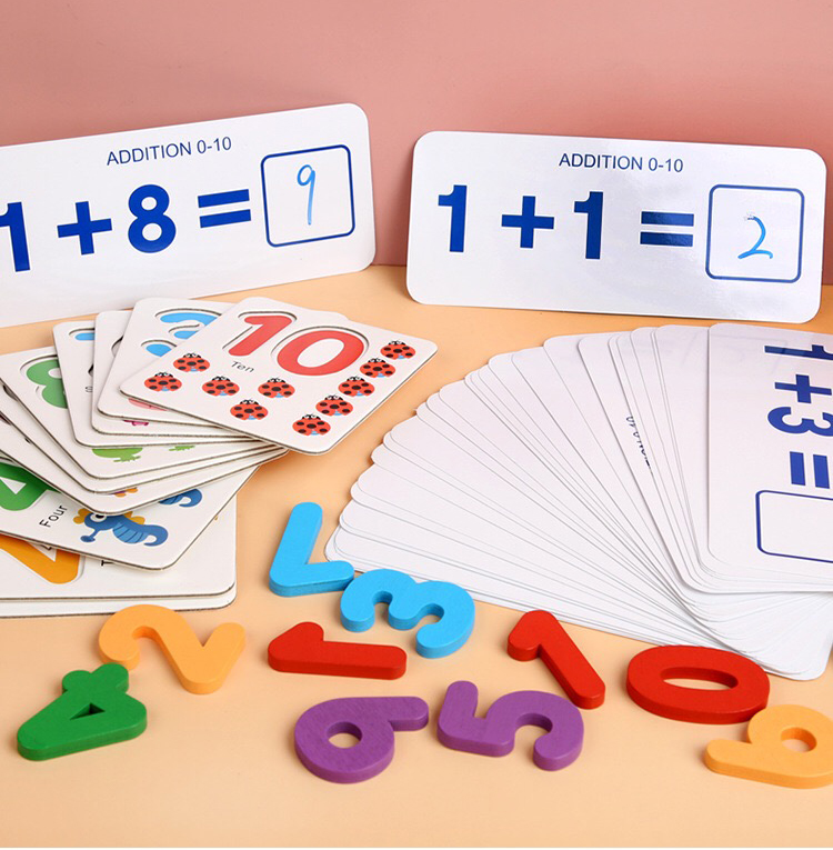 Nontoxic 15cm Montessori Counting Board Wooden Multiplication Board