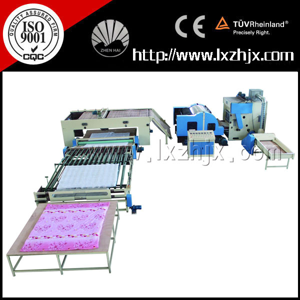 Bedding Pillow PP Fiber Cotton Filling Machine Computer Guided Quilting Machine