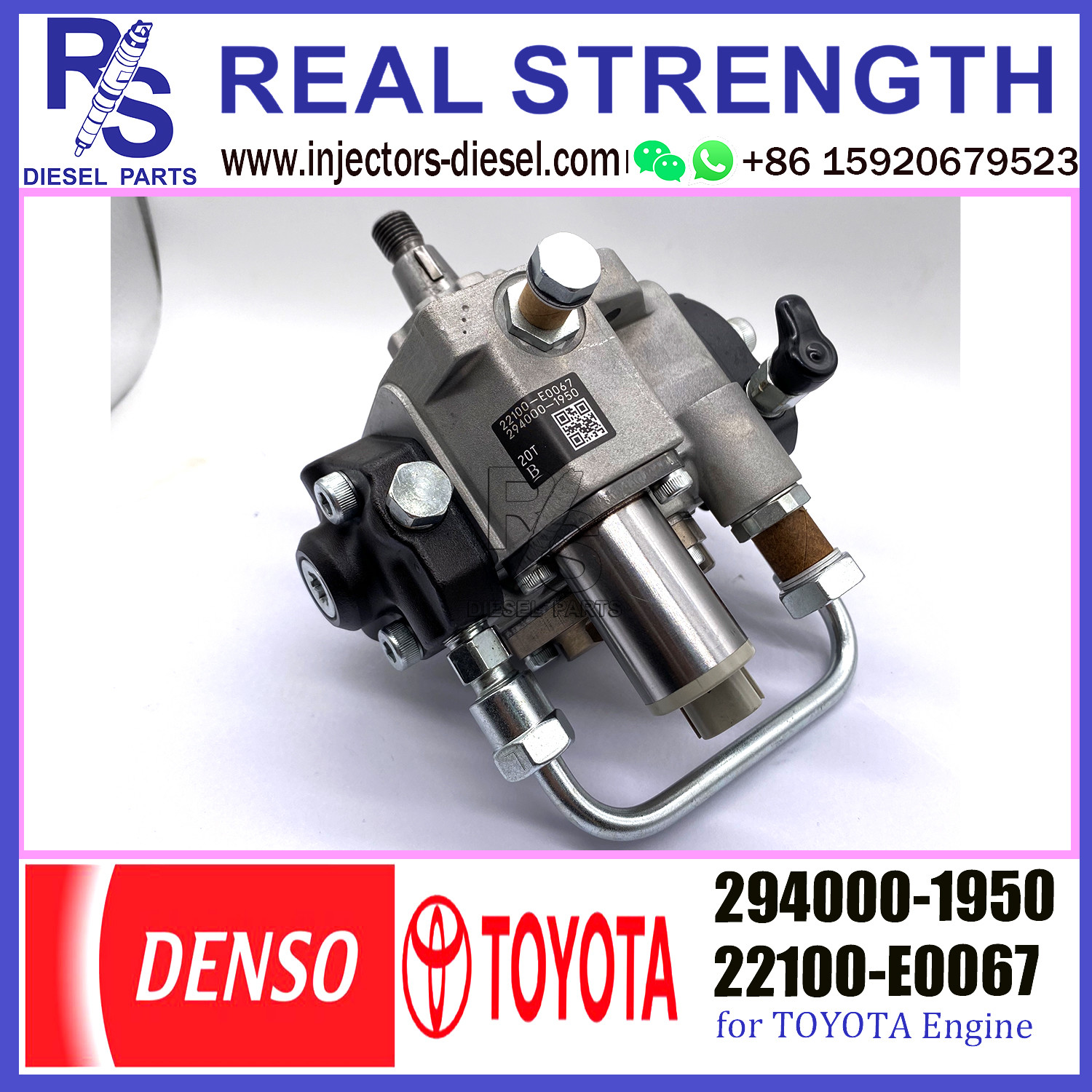 294000-1950 DENSO COMMON RAIL FUEL PUMP 294000-1950 22100-E0067 for HINO 300 SERIES NO4G/Toyota