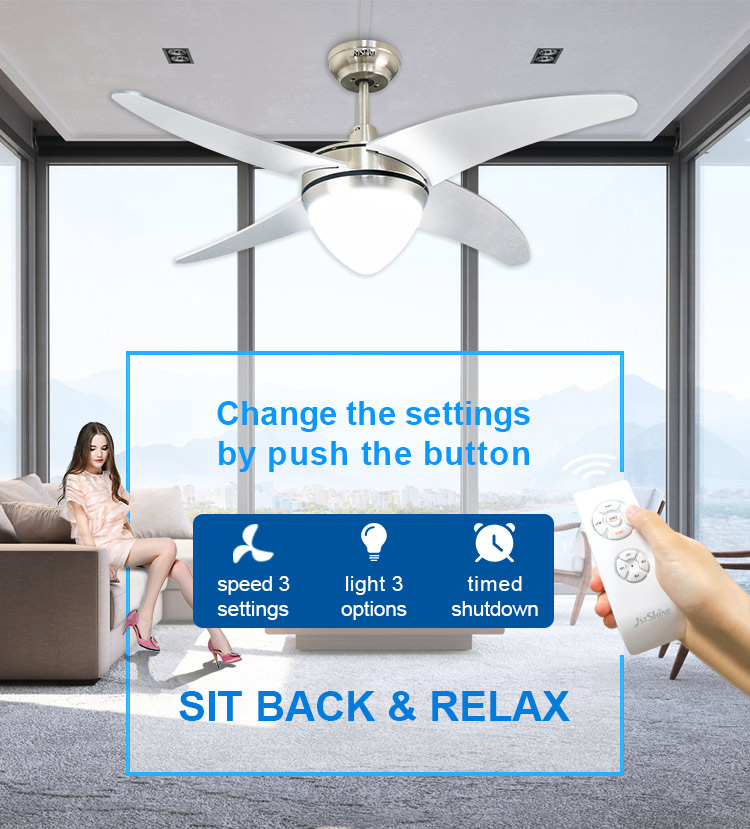 1stshine Ceiling Fan Light with Remote and Wall Mount Effortless Installation