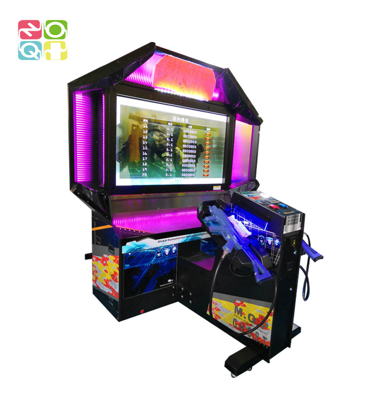 Amusement Simulating Shooting Arcade Machine Coin Operated With 55 Inch LCD