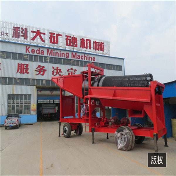50 TPH Alluvial Gold Mining Equipment Trommel Washing Plant Gold Separator