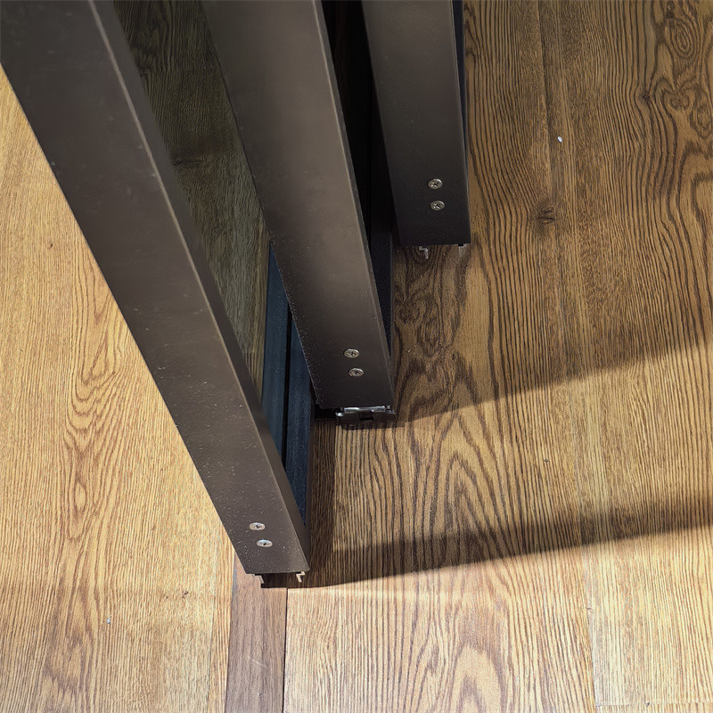 Simple Three-track Three-linkage Kitchen Sliding Door Balcony Partition Door Double-layer Tempered Glass Door
