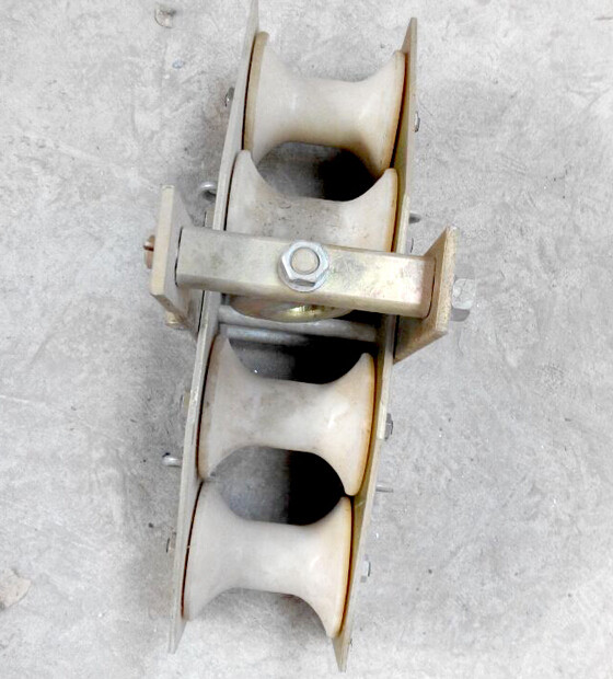 Fiber Optic Cable Tools 20KN Cable Pulley Block for Stringing OPGW Max 22mm diameter