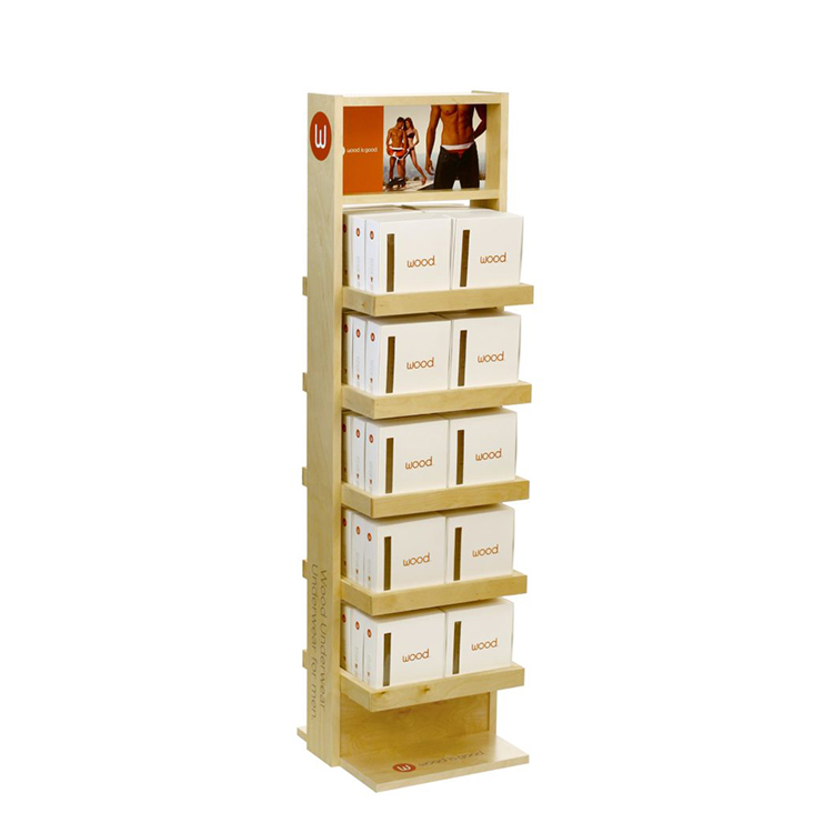 Pinewood Pop Pos Display Candy Display Stand With Levelers For Candy Stores
