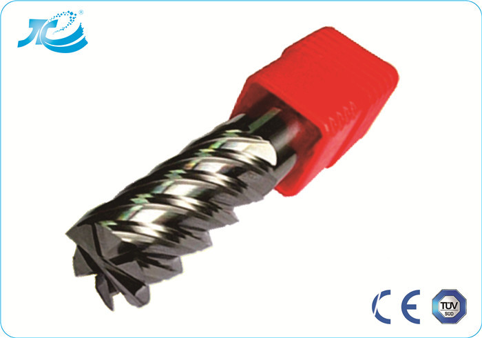 Diamond Coated End Mills , 6 Flute End Mill for Slotting / Milling