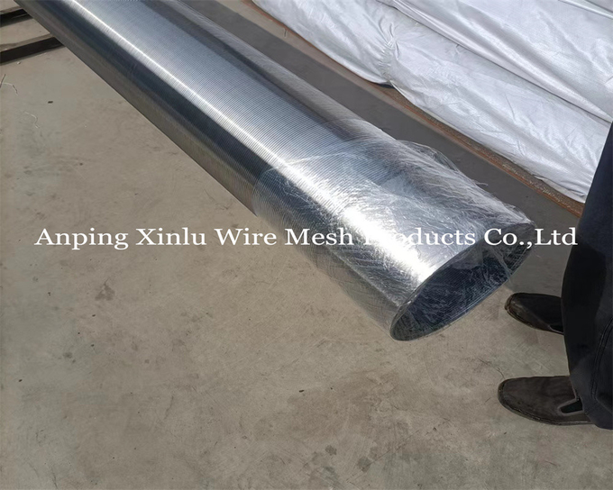 Standard Wedge Wire Screen Pipe for Oil Gas with 3x6mm Support Wire and ECW Construction