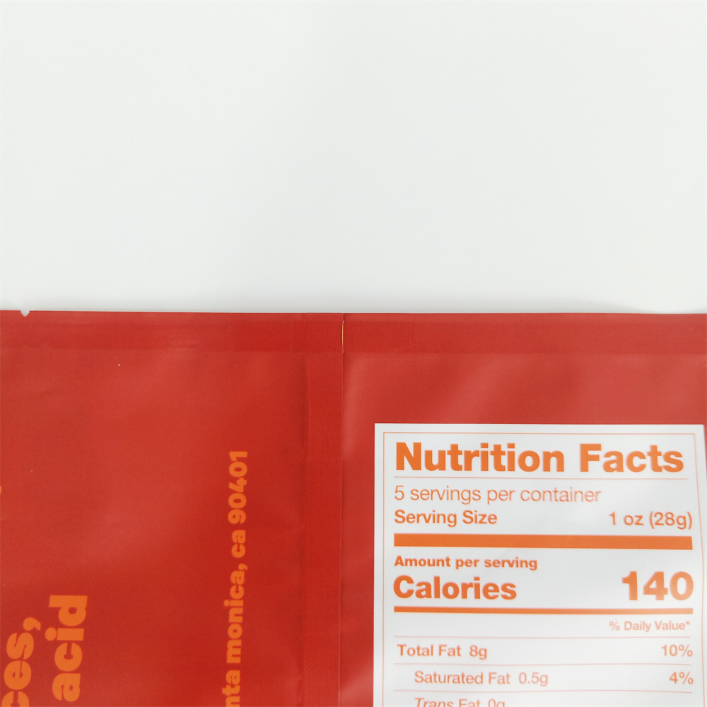 New Wholesale Factory Food Grade Mylar Back Seal Bag Food Packaging Pouch For Potato Chips