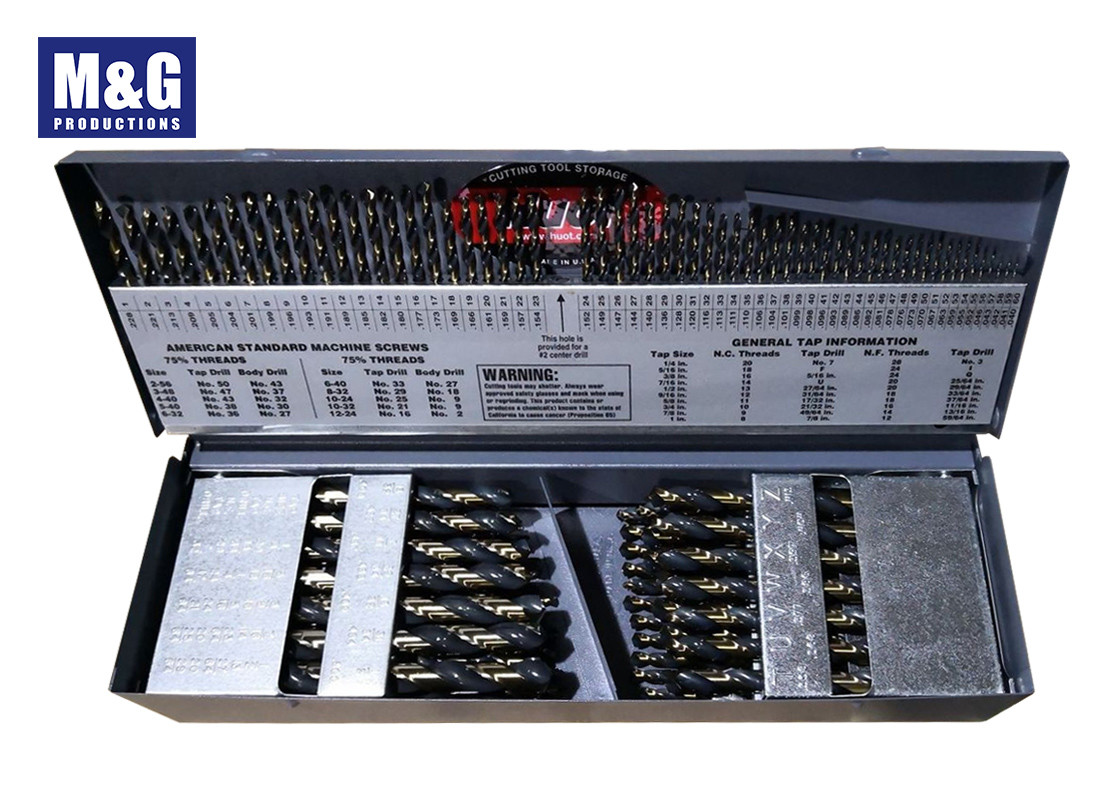 115 Pc Jobber Quick Change Drill Bits HSS Straight Shank Twist Type