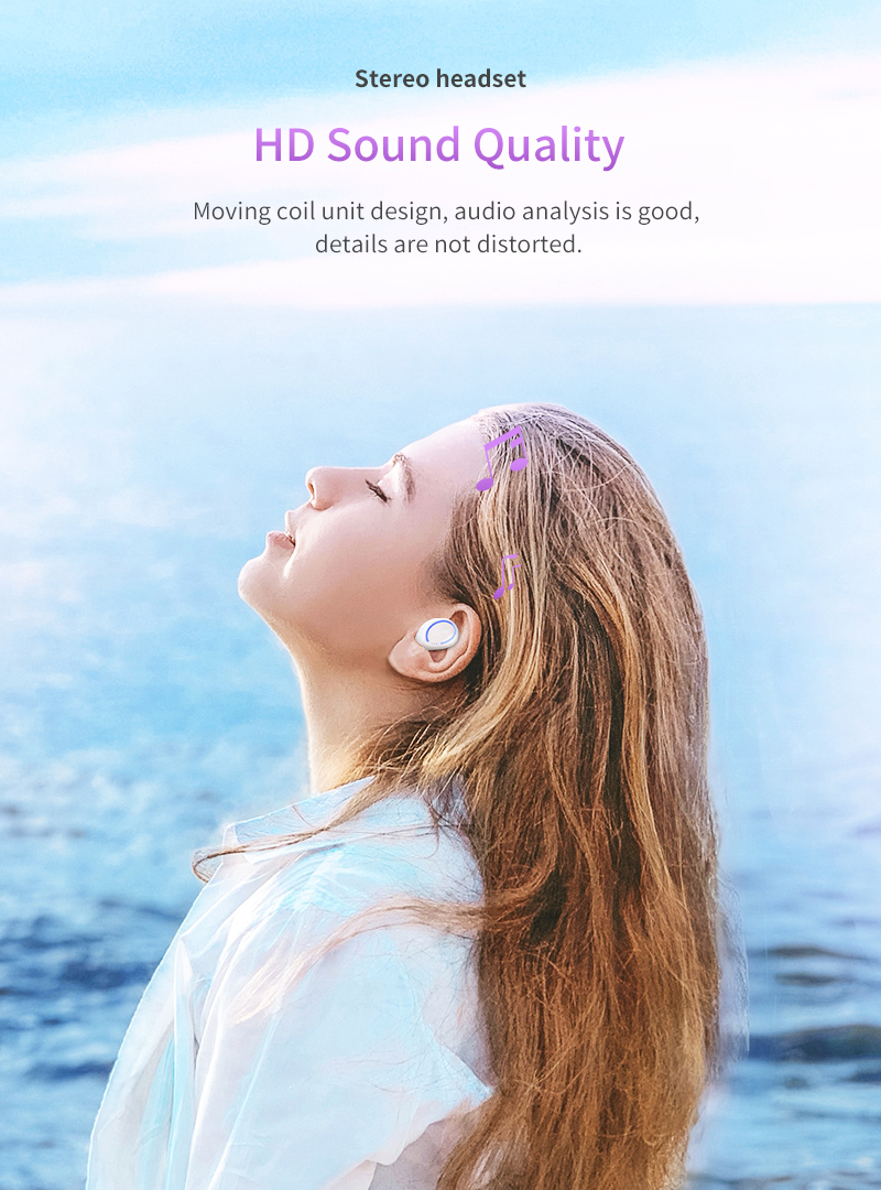 True Wireless In Ear Sports Earphone for Business Running Meeting 6983D Chipset Model