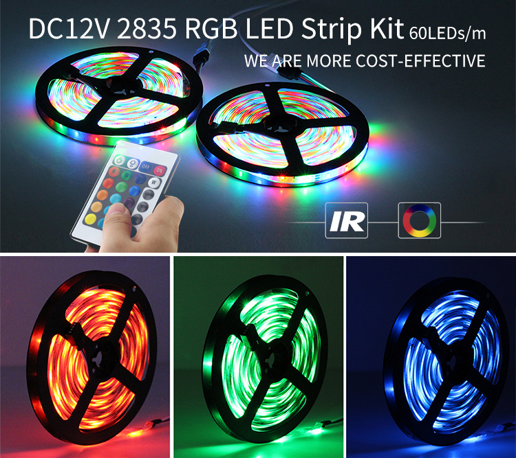 Light Strings Item Type Portable 5V RGB SMD 5050 LED Light Strip With 24-KEY Control Set